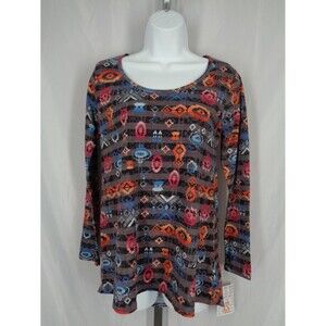 Lularoe Aztec Stripe Lynnae Top Size XS New
